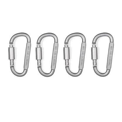 4PCS Carabiner Set For Key Camping Survival EDC Outdoor Keychain Clip Alloy Aluminum Tactical Caribiner Hook Karabiners Leedoar