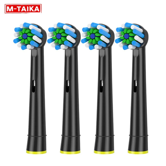 4PCS CrossAction Replacement Brush Heads For Oral B Trizone Triumph Vitality D100 D12 D16 D36 Electric Toothbrush Leedoar