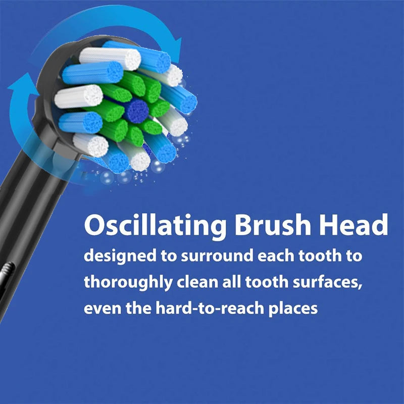 4PCS CrossAction Replacement Brush Heads For Oral B Trizone Triumph Vitality D100 D12 D16 D36 Electric Toothbrush Leedoar