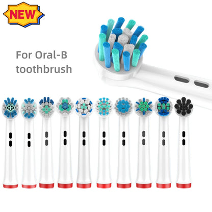 4PCS Dupont Bristle Electric Toothbrush Heads Whiten teeth/Daily Clean/Precison Cleaning/Soft Care Teeth Function For Oral B Leedoar