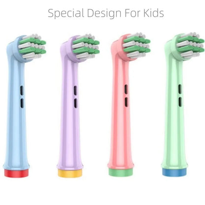 4PCS Dupont Bristle Electric Toothbrush Heads Whiten teeth/Daily Clean/Precison Cleaning/Soft Care Teeth Function For Oral B Leedoar