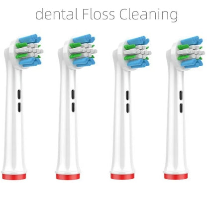 4PCS Dupont Bristle Electric Toothbrush Heads Whiten teeth/Daily Clean/Precison Cleaning/Soft Care Teeth Function For Oral B Leedoar