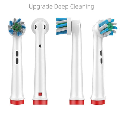 4PCS Dupont Bristle Electric Toothbrush Heads Whiten teeth/Daily Clean/Precison Cleaning/Soft Care Teeth Function For Oral B Leedoar