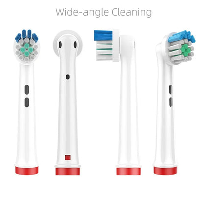 4PCS Dupont Bristle Electric Toothbrush Heads Whiten teeth/Daily Clean/Precison Cleaning/Soft Care Teeth Function For Oral B Leedoar