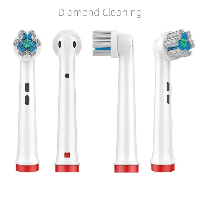 4PCS Dupont Bristle Electric Toothbrush Heads Whiten teeth/Daily Clean/Precison Cleaning/Soft Care Teeth Function For Oral B Leedoar