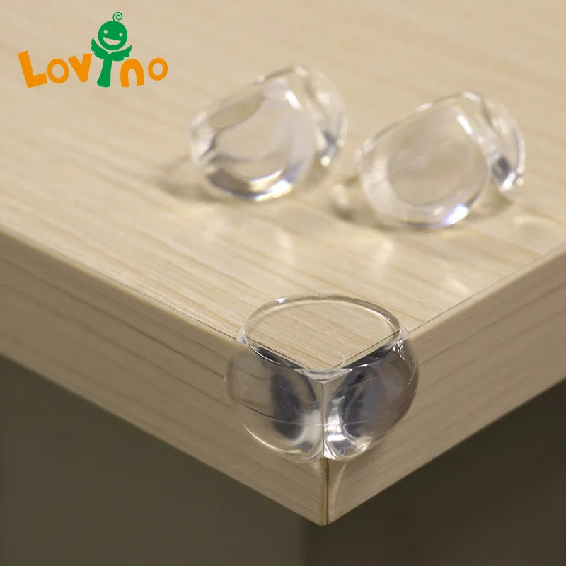 4Pcs Child Baby Safety Silicone Protector Table Corner Edge Protection Cover Children Anticollision Edge & Guards Leedoar