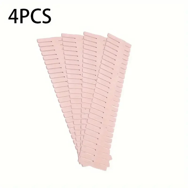 4Pcs Pink Divider Adjustable Household Storage Cabinet Combination Underwear Socks Sundries Cajones Escritorio Drawer Organizer Leedoar