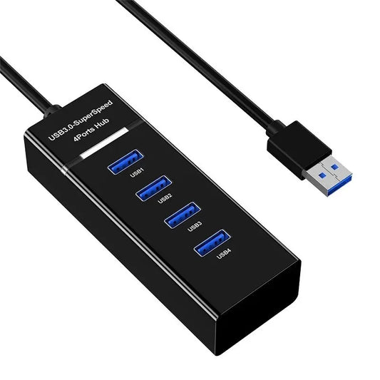 4Port USB 3.0 Hub USB Hub High Speed USB Splitter Adapter 5Gbps For PC Computer Accessories Multiport HUB 4 USB 3.0 2.0 Ports Leedoar