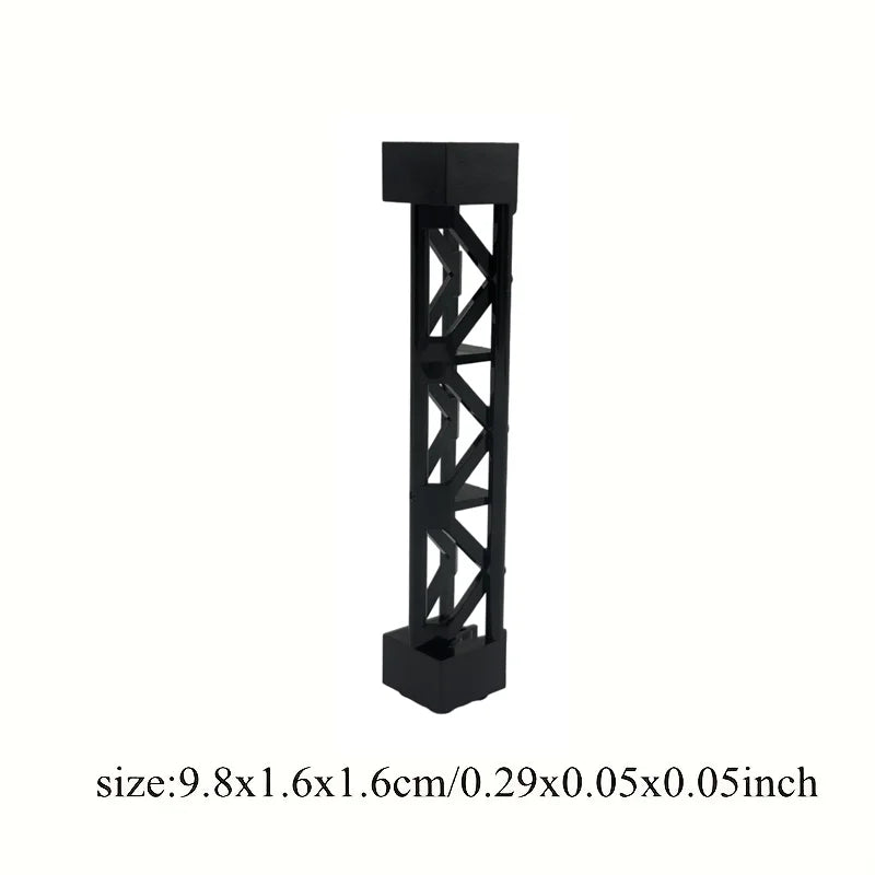 4pcs City Building Blocks Train Car Pillar Support Girder Column Beam 2x2x10 Military Bricks Toys Compatible Technical Parts Leedoar