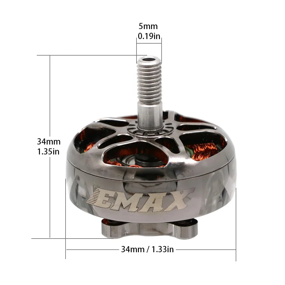 4 peças/lote EMAX ECOII Series eco ii 2807 6S 1300KV Motor Brushless para 7'' FPV Racing RC Drone Peças DIY