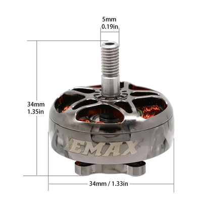 4 peças/lote EMAX ECOII Series eco ii 2807 6S 1300KV Motor Brushless para 7'' FPV Racing RC Drone Peças DIY