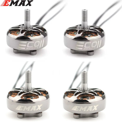 4 peças/lote EMAX ECOII Series eco ii 2807 6S 1300KV Motor Brushless para 7'' FPV Racing RC Drone Peças DIY