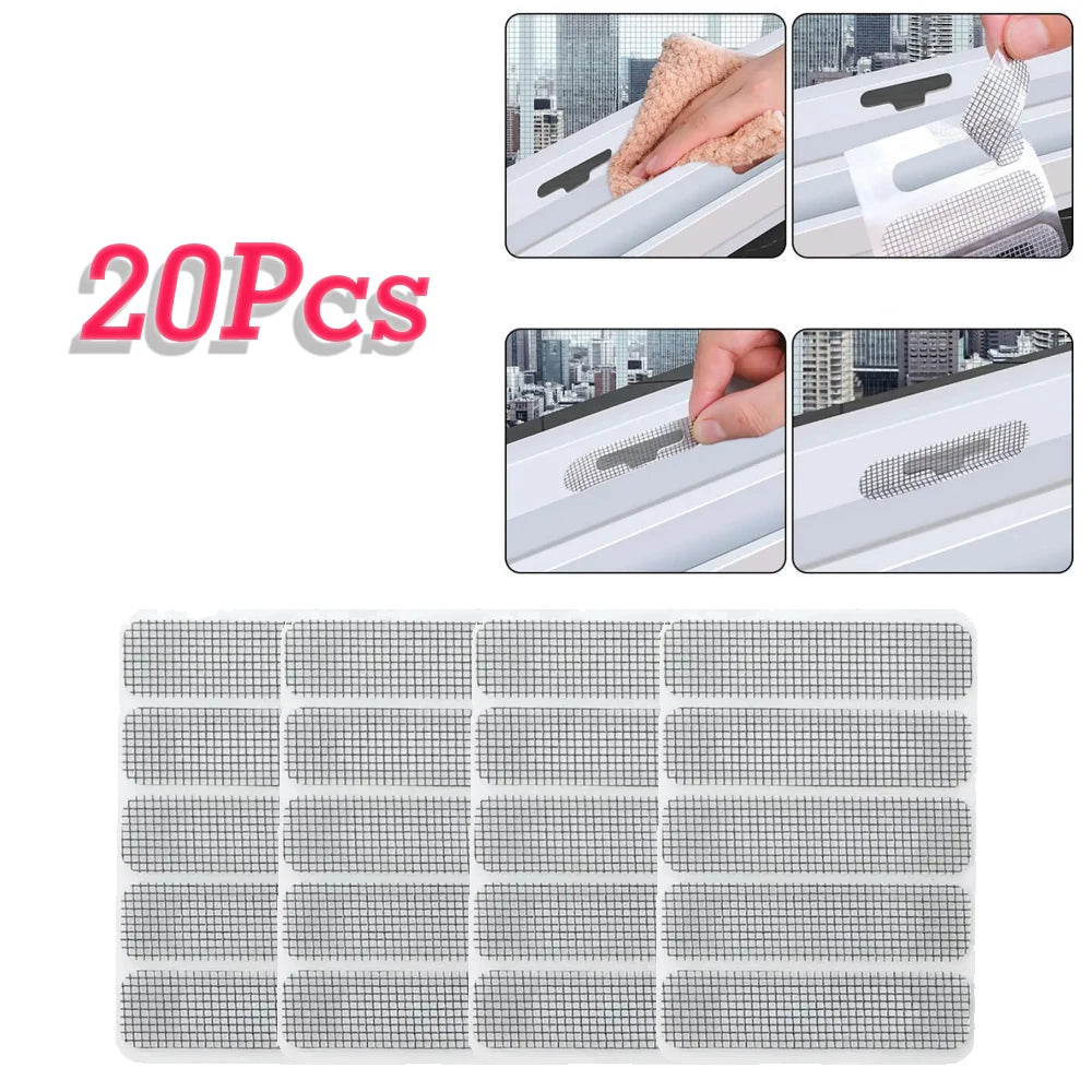 5/10/20Pcs Window Screen Repair Sticker Window Net Anti-mosquito Mesh Door Mosquito Netting Patch Repair Broken Hole Screen Net Leedoar