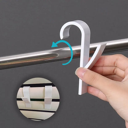 5/10PCS Kitchen Bathroom Hanger Clips Storage Racks White Hanger Heated Towel Radiator Rail Clothes Scarf Hanger Hooks Holders Leedoar