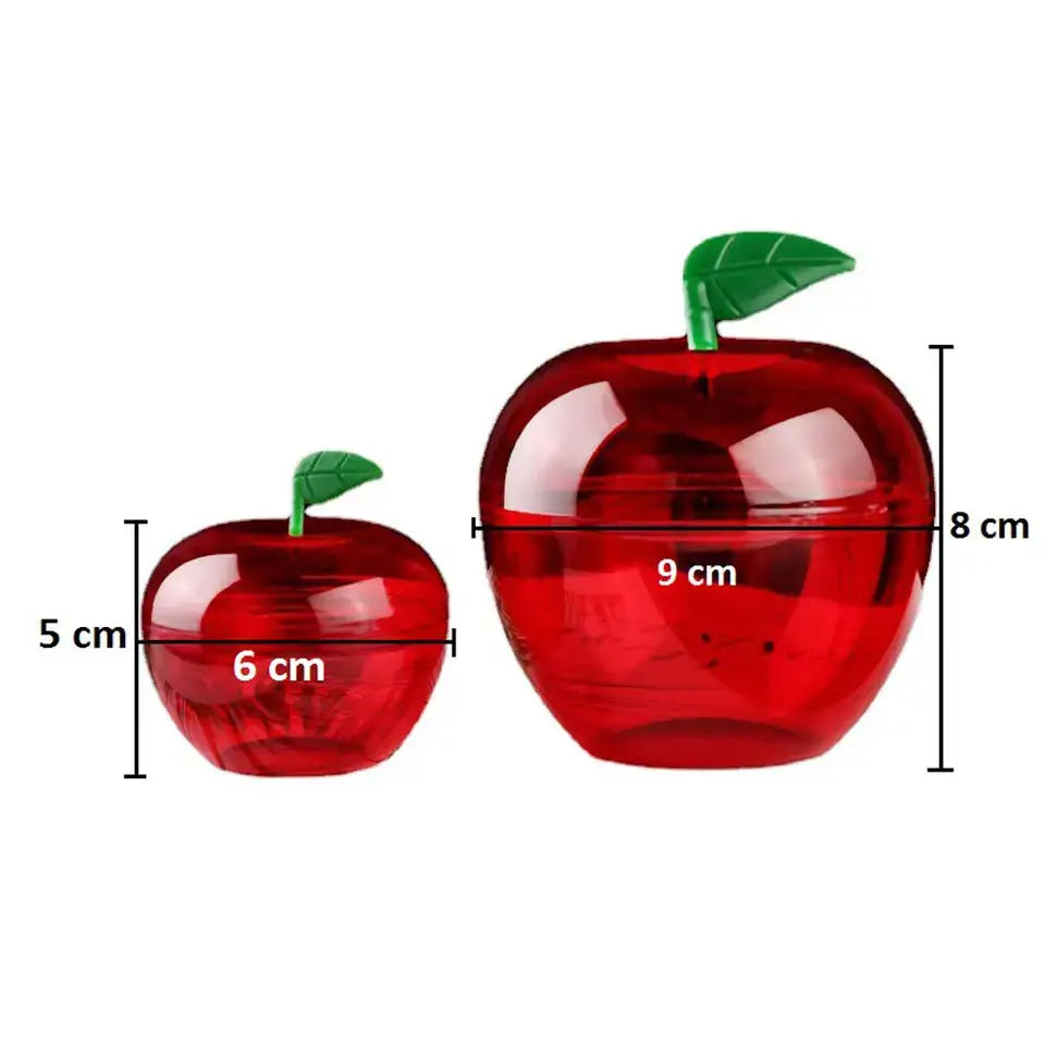 5/10Pcs Wedding Party Candy Box Snack Container Toy Apple Shape Shatterpoof Fruit-Shaed Candy Case Christmas Party Decoration Leedoar