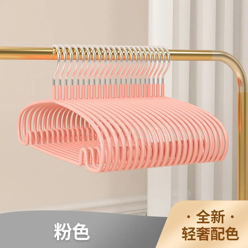 5/10pcs Simple Clothes Hanger Non Slip Dormitory Household Clothe Hanging To Prevent Clothes Deformation Clothes Storage Leedoar