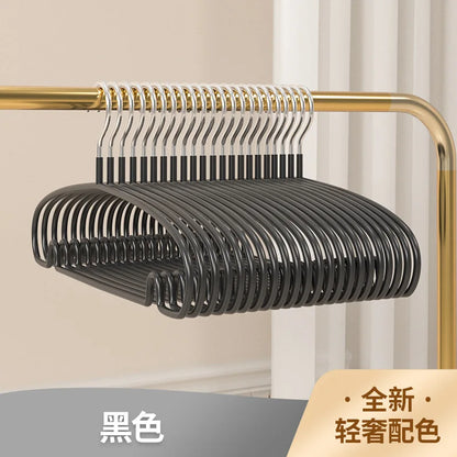 5/10pcs Simple Clothes Hanger Non Slip Dormitory Household Clothe Hanging To Prevent Clothes Deformation Clothes Storage Leedoar