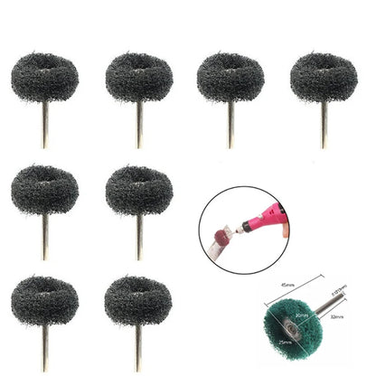 5-20pcs Mini Drill Abrasive Brush Nylon Buffing Polishing Wheel Dremel Rotary Hand Tool Accessories Set Rust Remover Leedoar