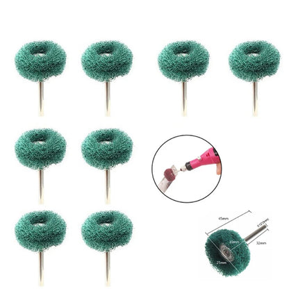 5-20pcs Mini Drill Abrasive Brush Nylon Buffing Polishing Wheel Dremel Rotary Hand Tool Accessories Set Rust Remover Leedoar