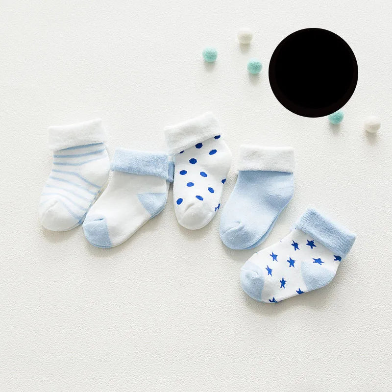 5 Pair High Quality Thicken Cartoon Comfort Cotton Newborn Socks Kids Boy New Born Baby Girl Socks Meia Infantil Miaoyoutong Leedoar