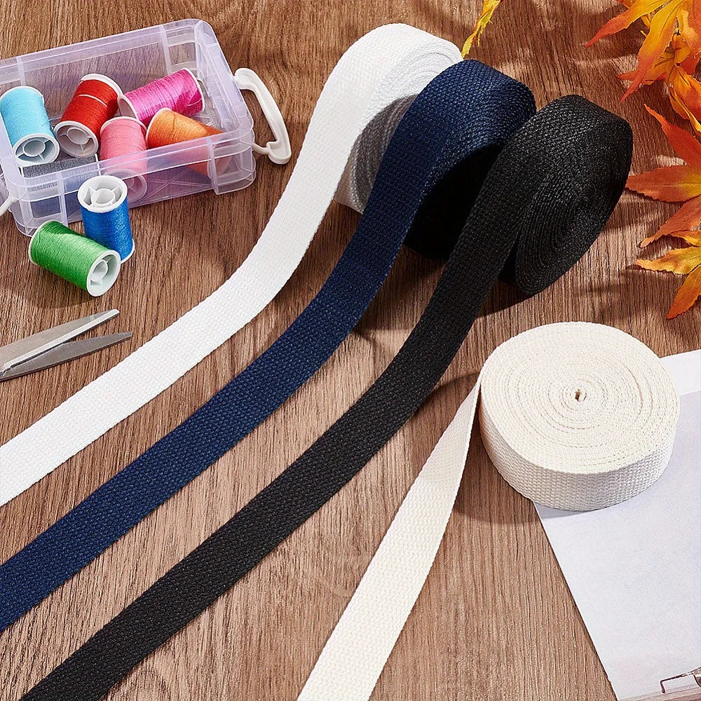 5 meters 25mm Canvas Ribbon Belt Bag Webbing Nylon Webbing Knapsack Strapping Sewing Bag Belt Accessories Leedoar