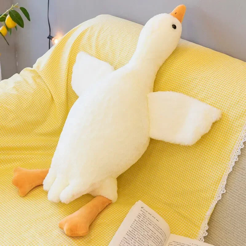 50/130CM Hot Goose Plush Stuffed Soft Duck Sleeping Pillow Sofa Cushion Kids Girlfriend Birthday Gift Leedoar