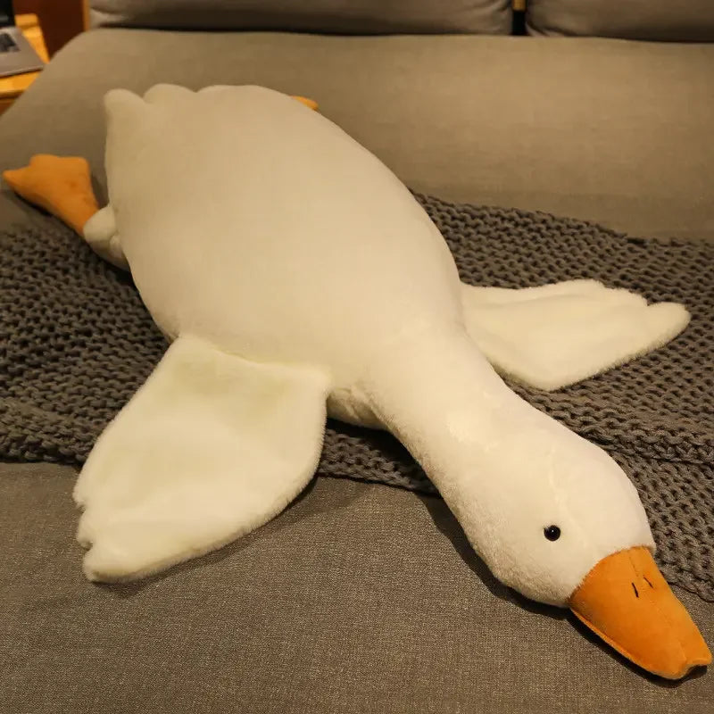 50/130CM Hot Goose Plush Stuffed Soft Duck Sleeping Pillow Sofa Cushion Kids Girlfriend Birthday Gift Leedoar