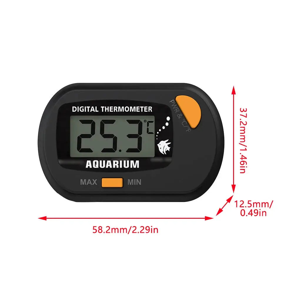 Termómetro digital para acuario, tanque de peces, de -50 ℃ a 70 ℃, con ventosa, sensor de temperatura, medidor, termómetro