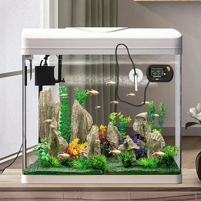 Termómetro digital para acuario, tanque de peces, de -50 ℃ a 70 ℃, con ventosa, sensor de temperatura, medidor, termómetro