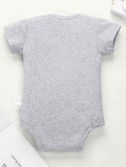 50% DADDY 50% MOMMY 100% PERFECT Letter Print Baby Romper Leedoar