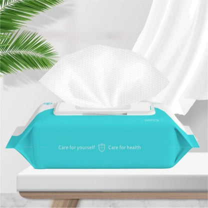 "50 PCS - 75% Alcohol Wipes, Portable Sanitizing Solution: 99.99% Effective Disinfection, Antiviral Protection for On-The-Go Use