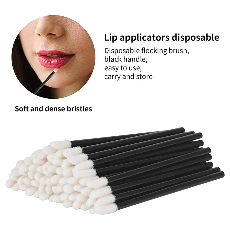 500/1000PCS Lip Wands Applicators Disposable Lip Brush Lipstick Brush Lip Gloss Applicator Wands  Makeup Applicator Beauty Tool Leedoar