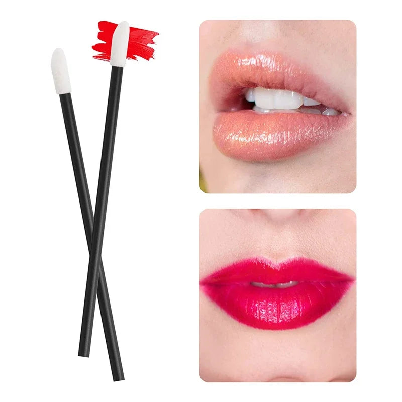 500/1000PCS Lip Wands Applicators Disposable Lip Brush Lipstick Brush Lip Gloss Applicator Wands  Makeup Applicator Beauty Tool Leedoar