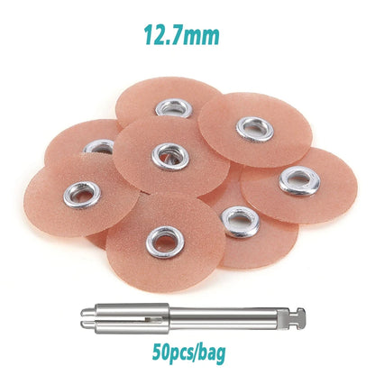 50Pcs/Bag Dental Finishing and Polishing Discs Composites Ceramics and Glass Ionomer Restorations 135℃ Autoclavable Leedoar