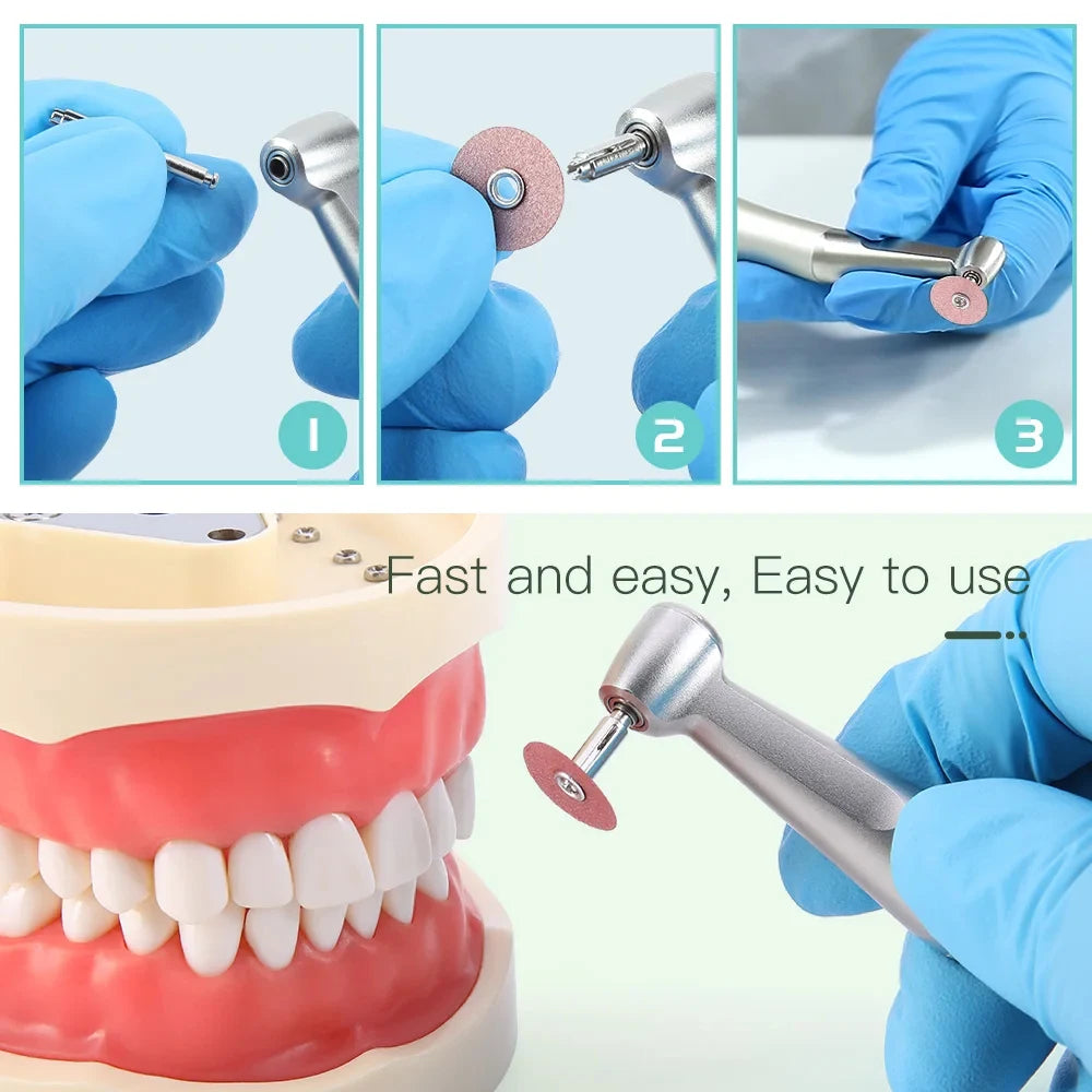 50Pcs/Bag Dental Finishing and Polishing Discs Composites Ceramics and Glass Ionomer Restorations 135℃ Autoclavable Leedoar