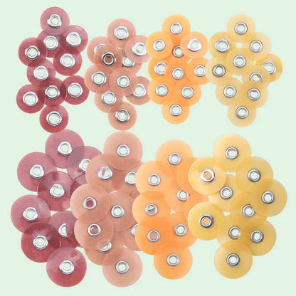 50Pcs/Bag Dental Finishing and Polishing Discs Composites Ceramics and Glass Ionomer Restorations 135℃ Autoclavable Leedoar