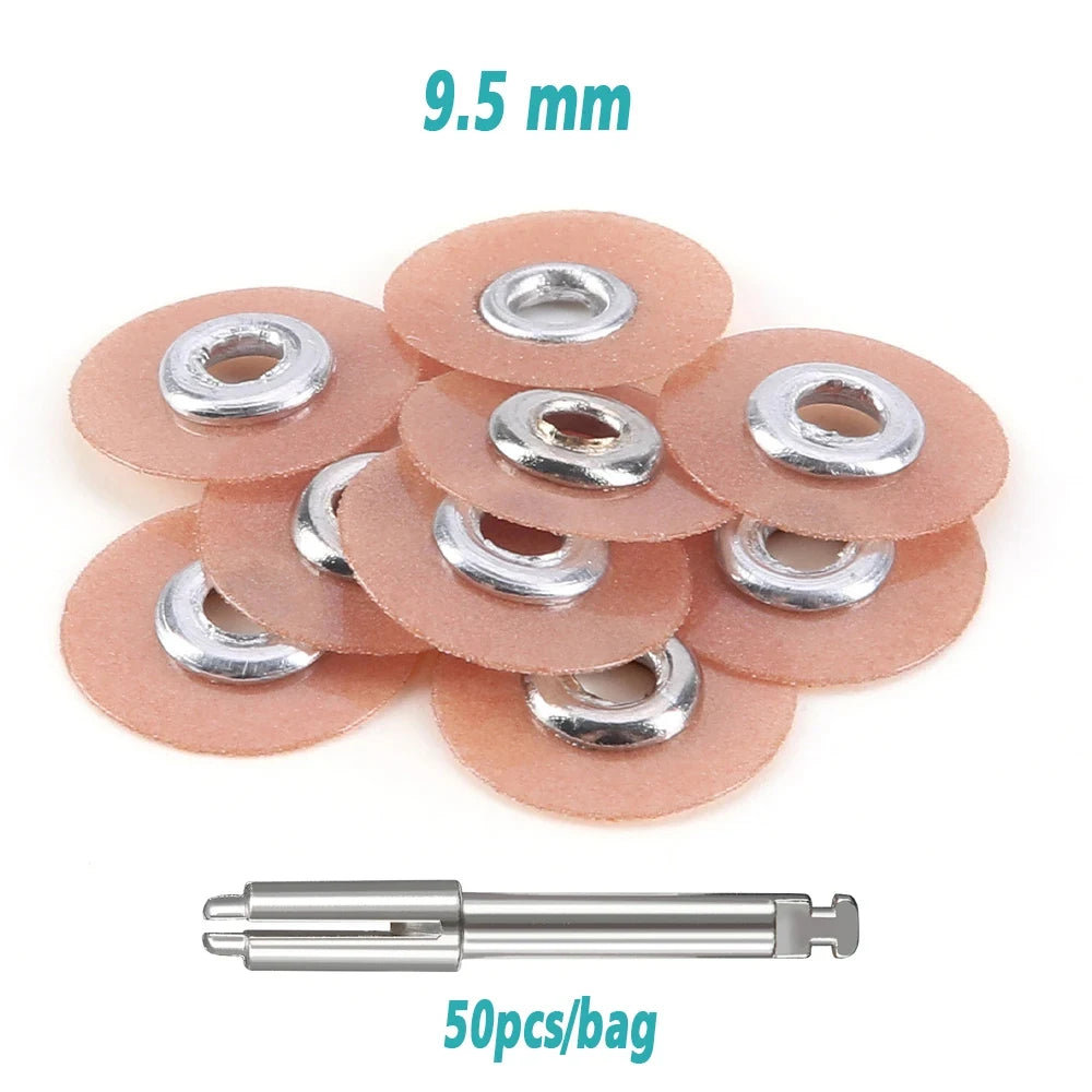 50Pcs/Bag Dental Finishing and Polishing Discs Composites Ceramics and Glass Ionomer Restorations 135℃ Autoclavable Leedoar