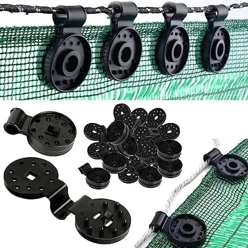 50Pcs Shade Cloth Clips Shade Fabric Clamps Grommets For Net Mesh Cover Sunblock Fabric In Garden Backyard Greenhouse Fixer Leedoar