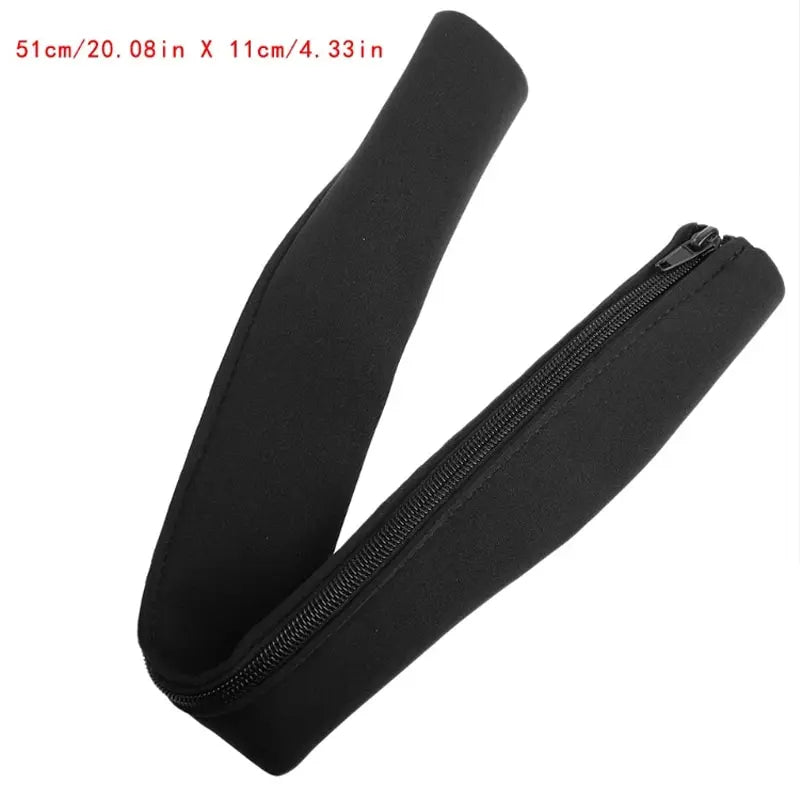 50cm Black Cable Organizer Zipper Type TV Computer Cable Sleeve Insulated Protective Office Cable Hidden Storage Management Leedoar