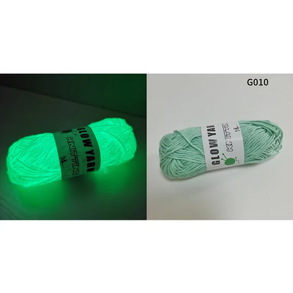 50g/bola Brilha no escuro Poliéster Fio Brilhante Fio de Tricô Luminoso para Crianças Tricô à Mão Cardigan Cachecol Tapete Suéter Chapéu 