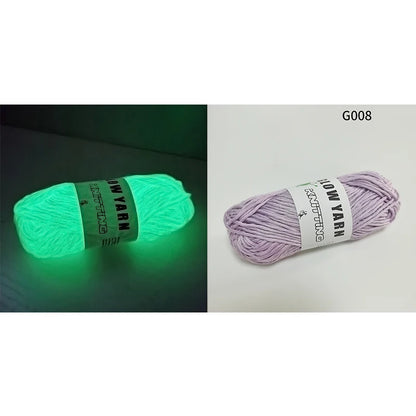 50g/bola Brilha no escuro Poliéster Fio Brilhante Fio de Tricô Luminoso para Crianças Tricô à Mão Cardigan Cachecol Tapete Suéter Chapéu 