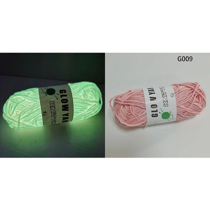 50g/bola Brilha no escuro Poliéster Fio Brilhante Fio de Tricô Luminoso para Crianças Tricô à Mão Cardigan Cachecol Tapete Suéter Chapéu 