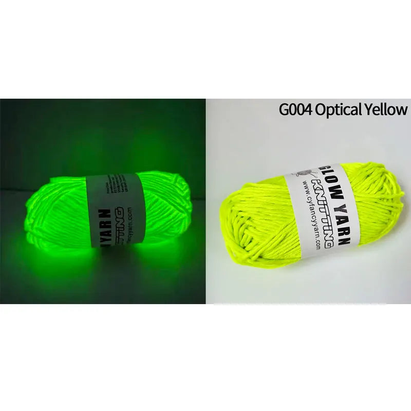 50g/bola Brilha no escuro Poliéster Fio Brilhante Fio de Tricô Luminoso para Crianças Tricô à Mão Cardigan Cachecol Tapete Suéter Chapéu 