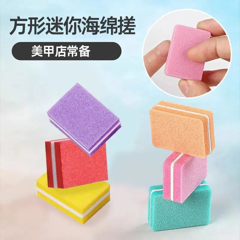 50pcs Double Sided Mini Nail File Block Sanding And Polishing Nail Care Tools Nail Care Filesanding And Polishing Nail File Leedoar