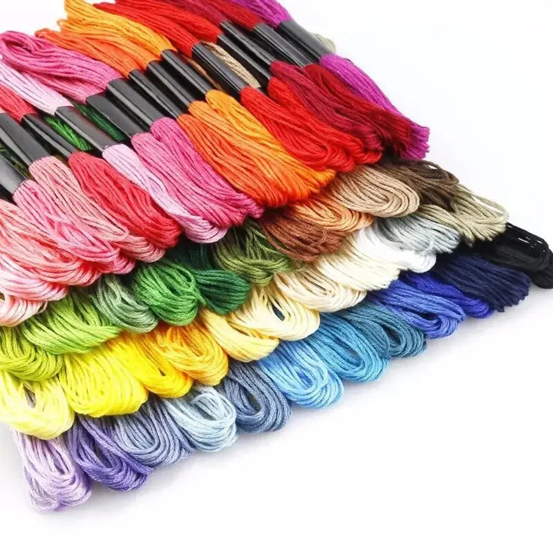 50pcs Friendship Bracelet Thread Rainbow Embroidery Thread Cross Stitch Embroidery Thread Cotton Bracelet Thread Silk Thread Leedoar