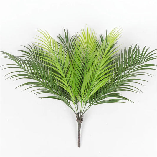 52cm 9 folhas plantas tropicais artificiais falso palmeira planta ramo folhas verdes para casa jardim escritório selva decoração de carnaval 