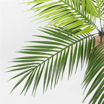 52cm 9Leaves Artificial Tropical Plants Fake Palm Plant Branch Green Leaves For Home Garden Office  Jungle Carnival Decoration Leedoar