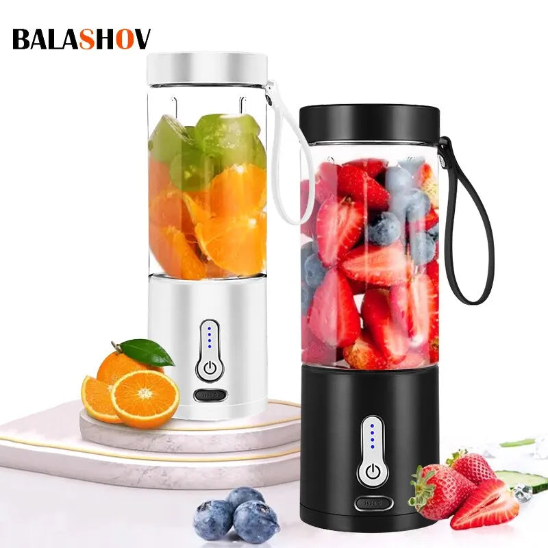 530ML Liquidificador Portátil Poderoso para Smoothies Shakes USB Recarregável Processador de Alimentos Máquina de Mistura de Frutas Mini Espremedor Liquidificador Copo