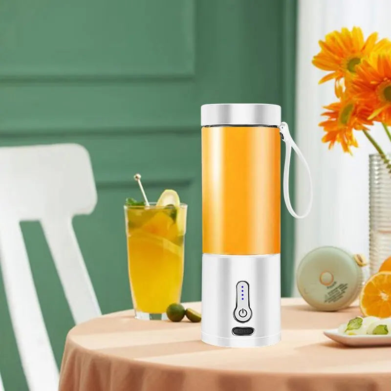 530ML Liquidificador Portátil Poderoso para Smoothies Shakes USB Recarregável Processador de Alimentos Máquina de Mistura de Frutas Mini Espremedor Liquidificador Copo