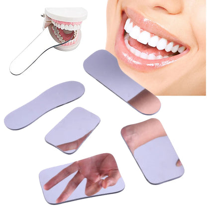 5PCS/SET Dentistry Orthodontic Mirror Photography Double-Sided Mirrors Dental Tools Glass Material Intra Oral Reflector Leedoar